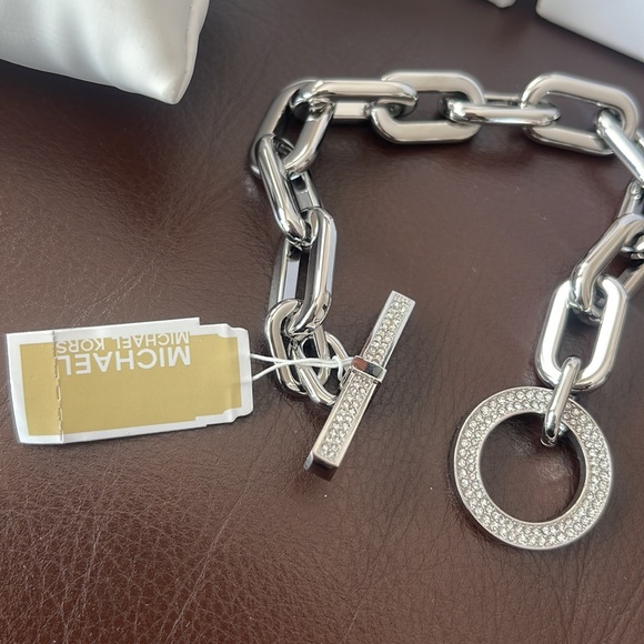 MICHAEL KORS CITYSCAPE LINK CHAIN  CRYSTAL  BRACELET MKJ4864040/MKJ4864  NWT - Picture 6 of 7